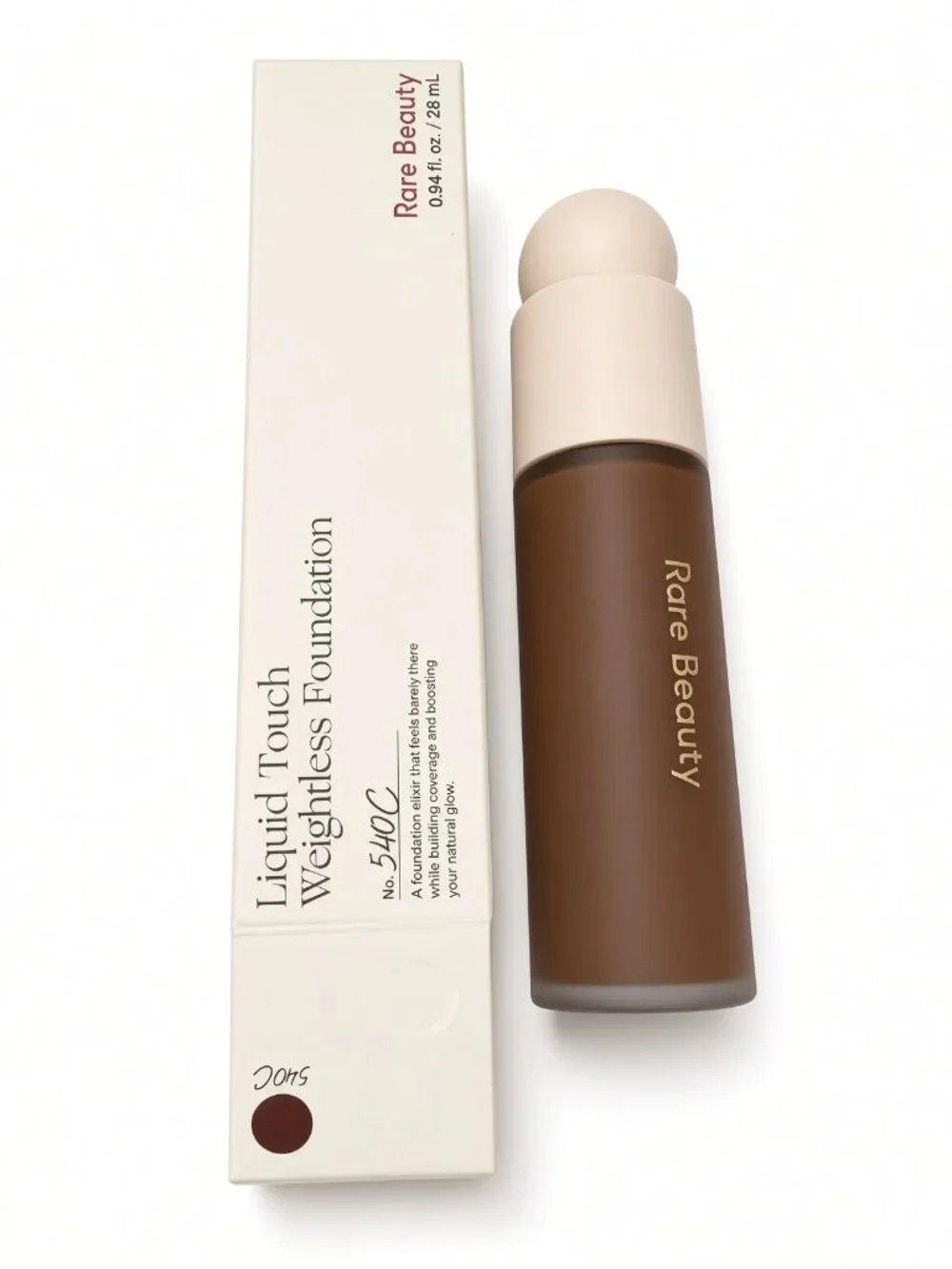 Rare Beauty Foundation Liquid Touch Weightless 540C Deep Face Makeup New
